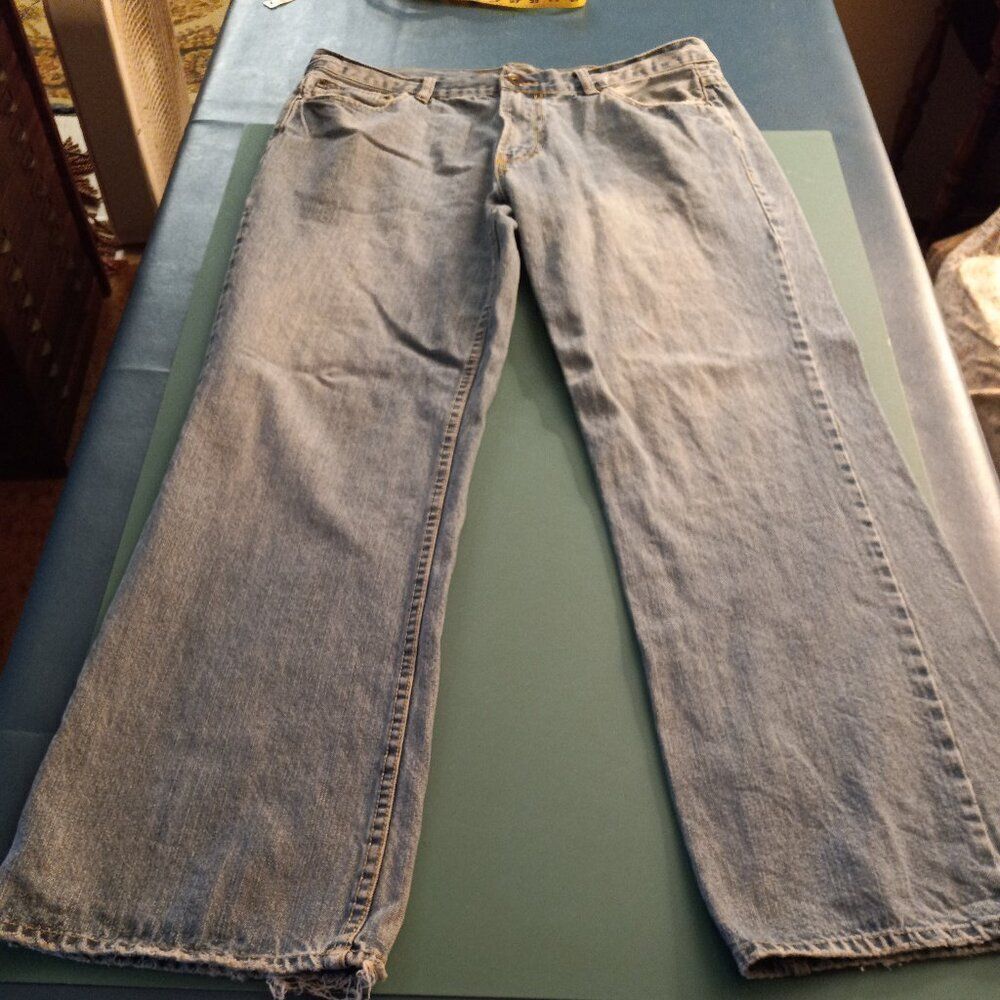 Vintage Iron Jeans 36 X 32 Cotton Well Loved Blue Jeans